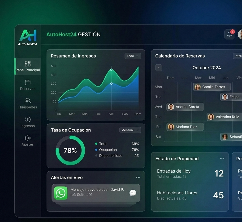 AutoHost 24 App Dashboard